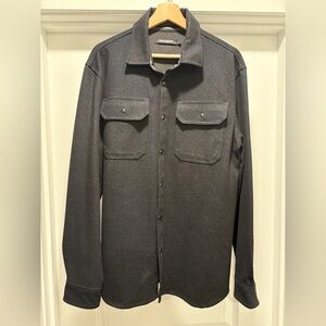 Karl Lagerfeld Long Sleeve Mix Pattern Shirt Jacket